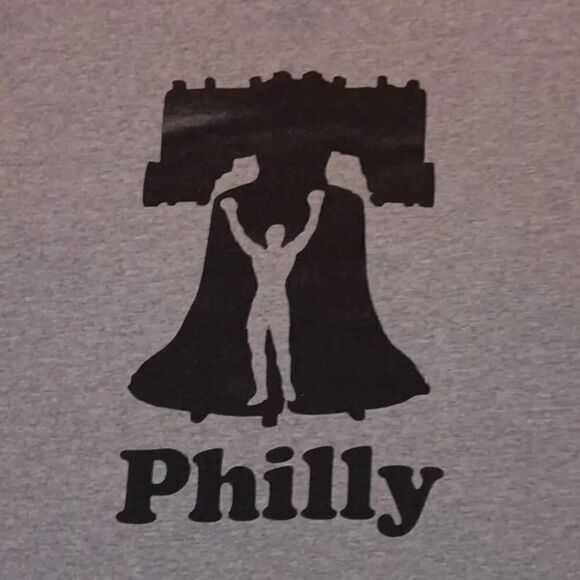 Gildan Other - Philly Tee  Brand Gildan Heavy Cotton  Size Medium  PTP 19" Length 26" Color Gre